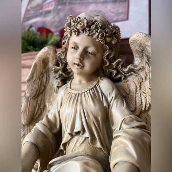 ❤️ Rare Vintage Cherub Angel Wall Candle holder Decor - Picture 6 of 7